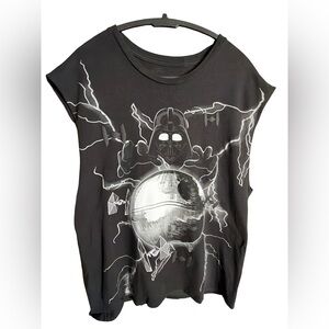 Black Graphic Short Sleeve Tee